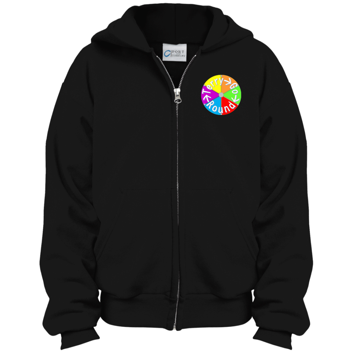 Terry Go Round Youth Full Zip Hoodie