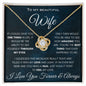 Beautiful Wife One Thing Love Knot Necklace