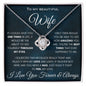 Beautiful Wife One Thing Love Knot Necklace