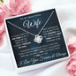 Beautiful Wife One Thing Love Knot Necklace