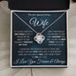 Beautiful Wife One Thing Love Knot Necklace