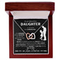 Daughter from Dad Silhouette Interlocking Hearts Necklace