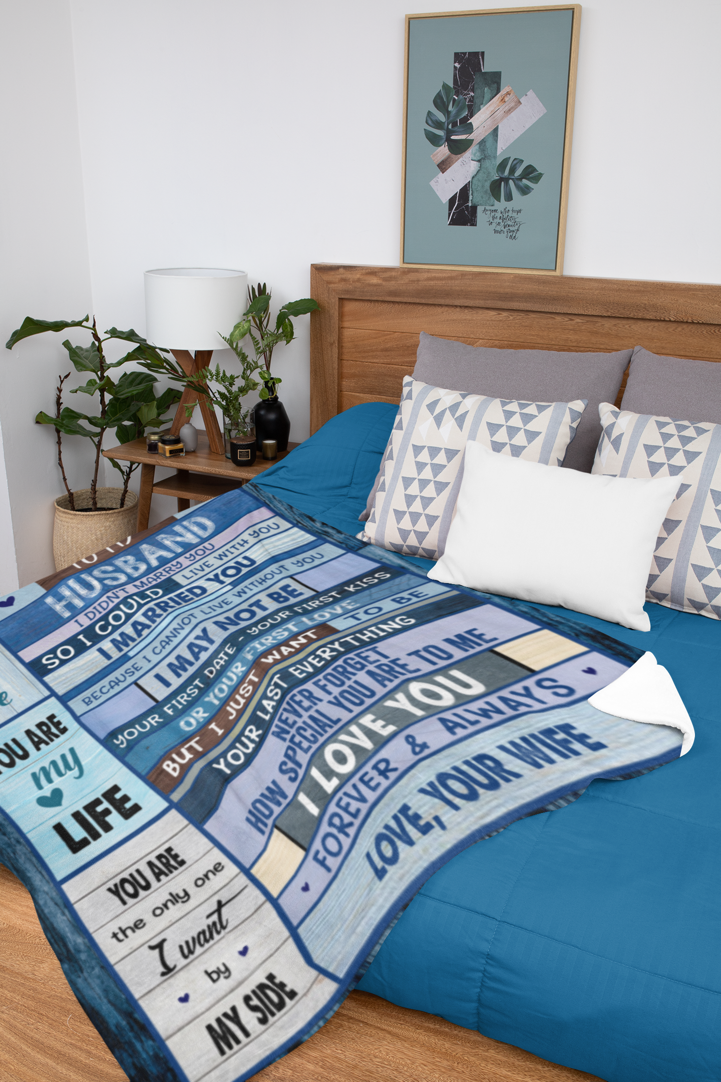 Husband Last Everything Message Blanket