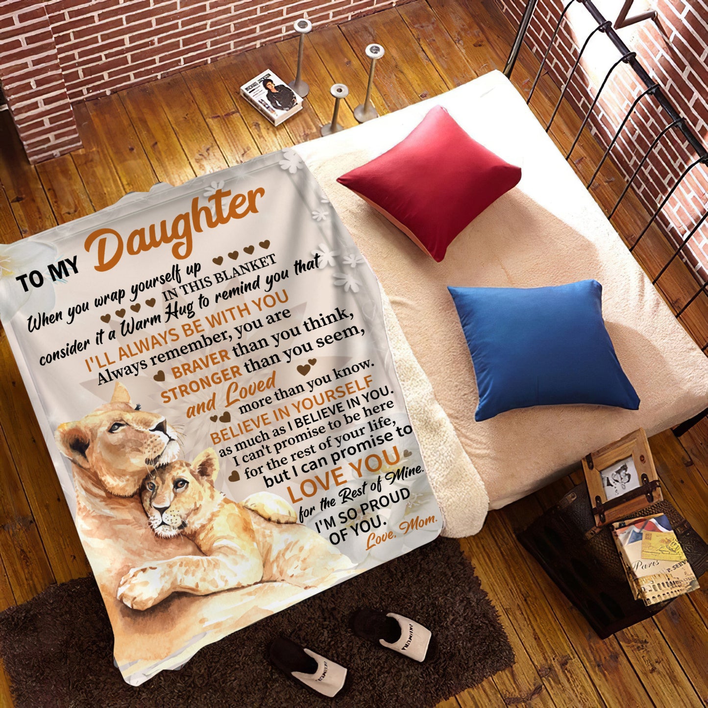 Daughter from Mom Lioness Blanket