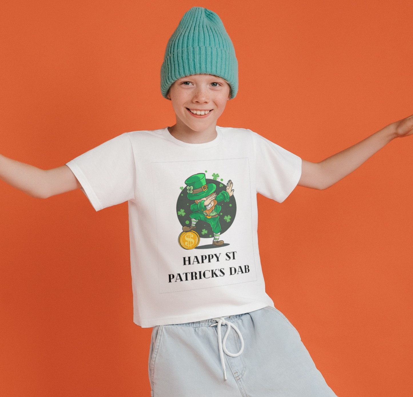 Youth St Patrick's Dab T-Shirt