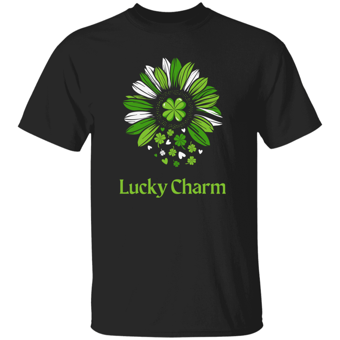 Youth Sunflower Shamrock Lucky Charm T-Shirt