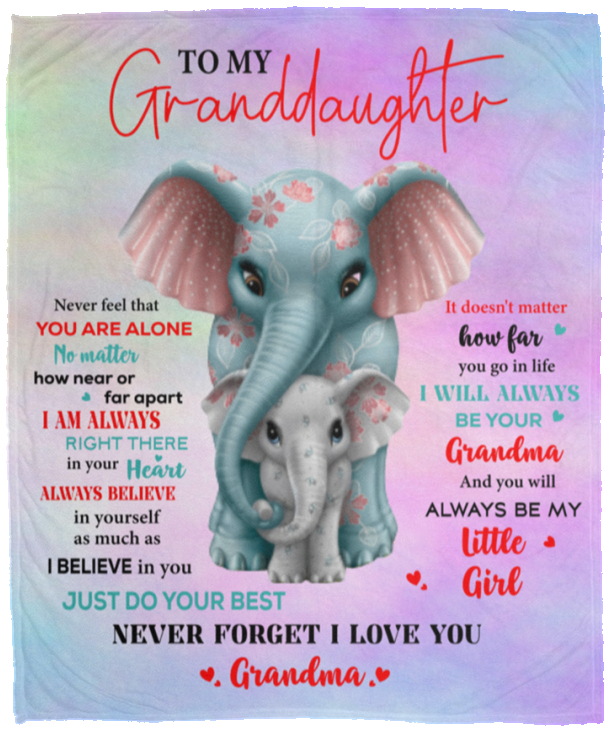 Granddaughter from Grandma Elephant Blanket