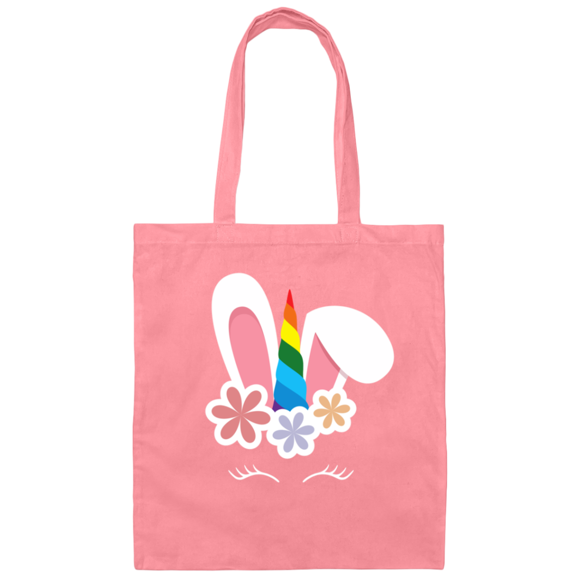 Unicorn Bunny Egg Hunt Canvas Tote Bag