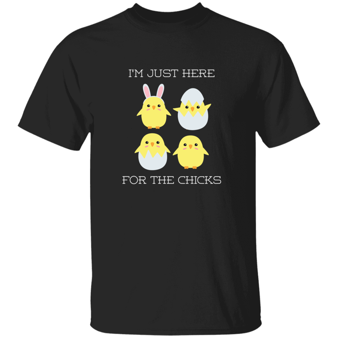 Here for the Chicks Youth 5.3 oz 100% Cotton T-Shirt