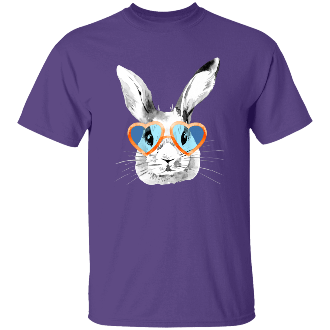 Heart Glasses Bunny Youth 5.3 oz 100% Cotton T-Shirt