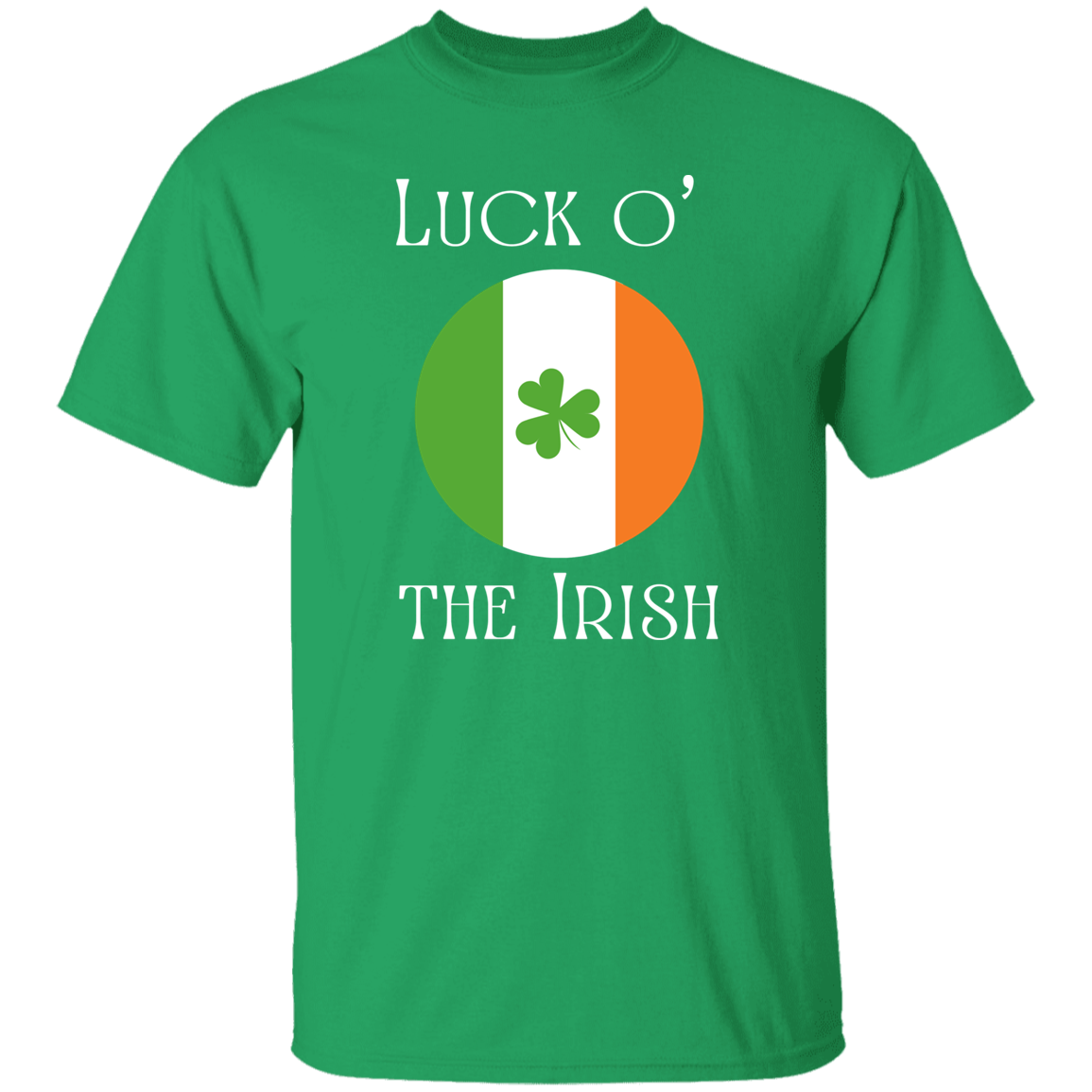 Luck o' the Irish Circle Flag T-Shirt