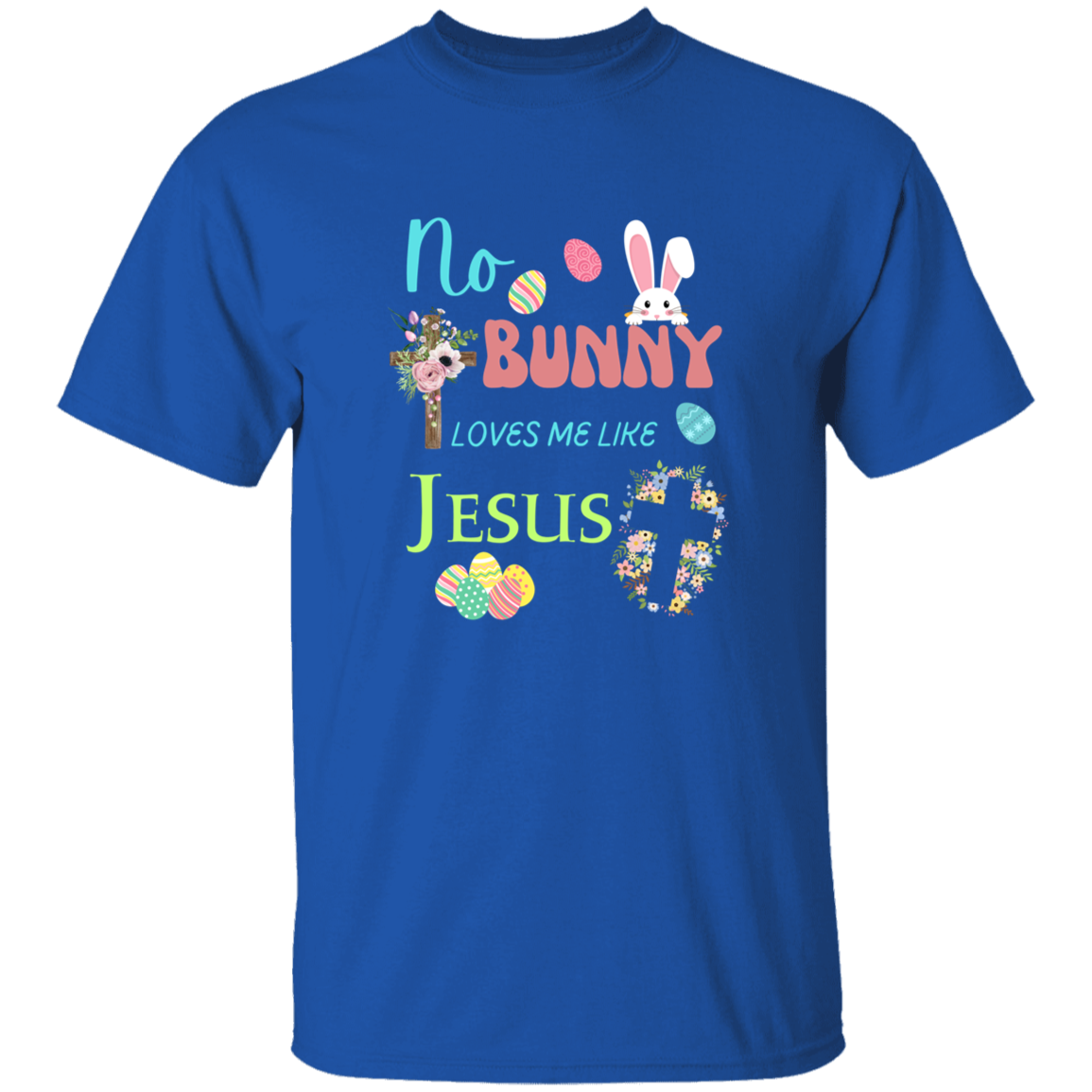 No Bunny Loves Me Like Jesus Youth 5.3 oz 100% Cotton T-Shirt
