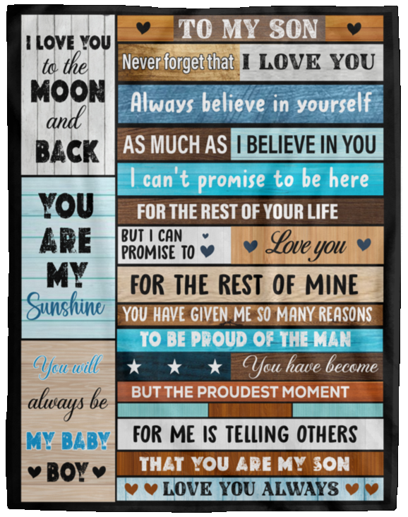 Son Block Style Message Blanket