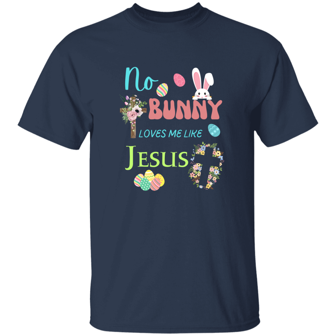 No Bunny Loves Me Like Jesus Youth 5.3 oz 100% Cotton T-Shirt
