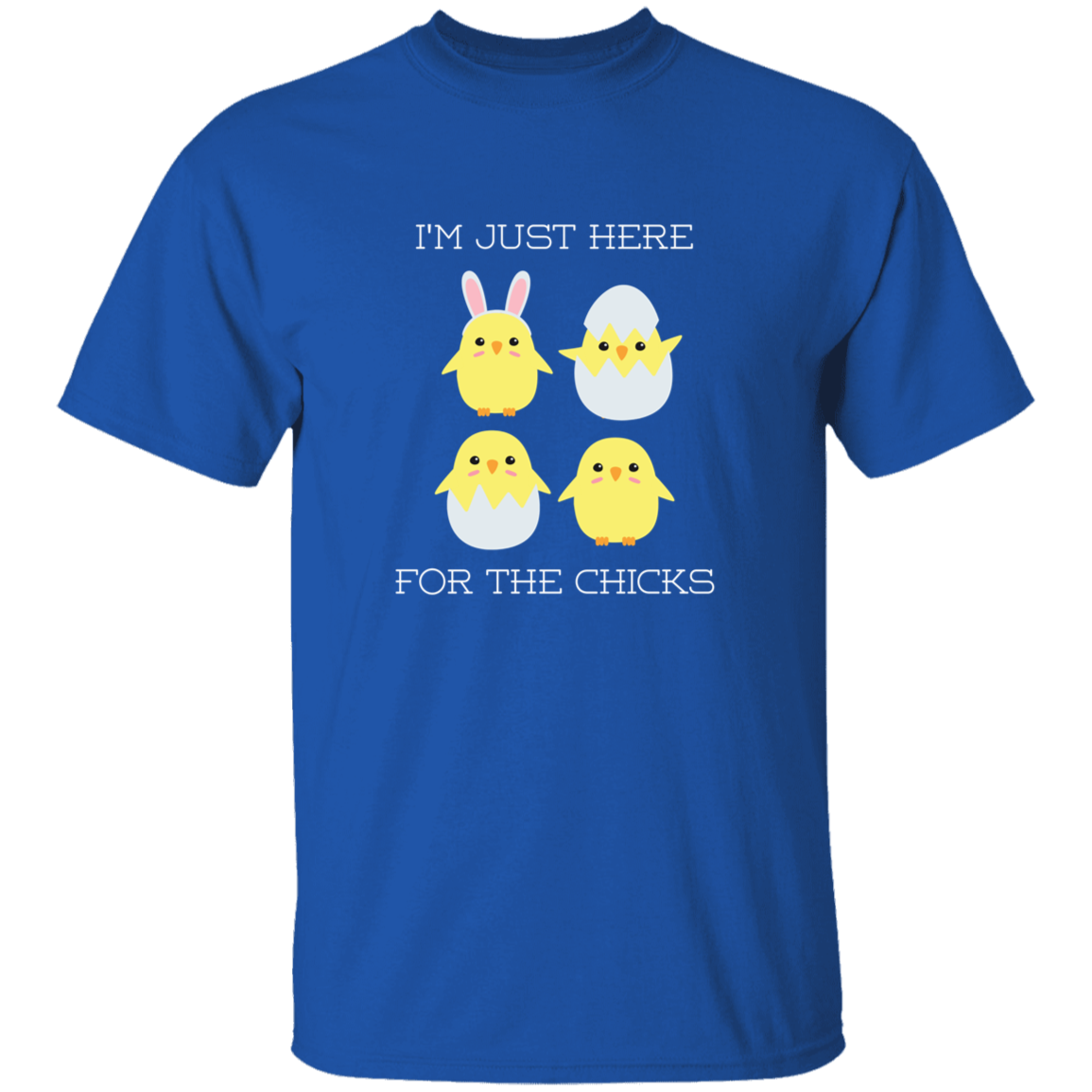 Here for the Chicks Youth 5.3 oz 100% Cotton T-Shirt