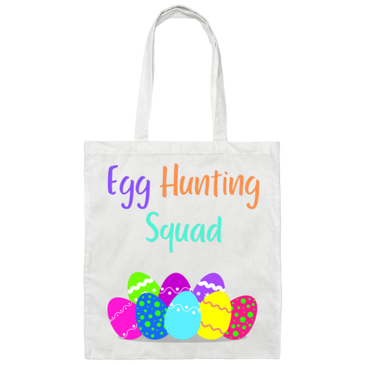 Egg Hunting Squad Canvas Tote Bag