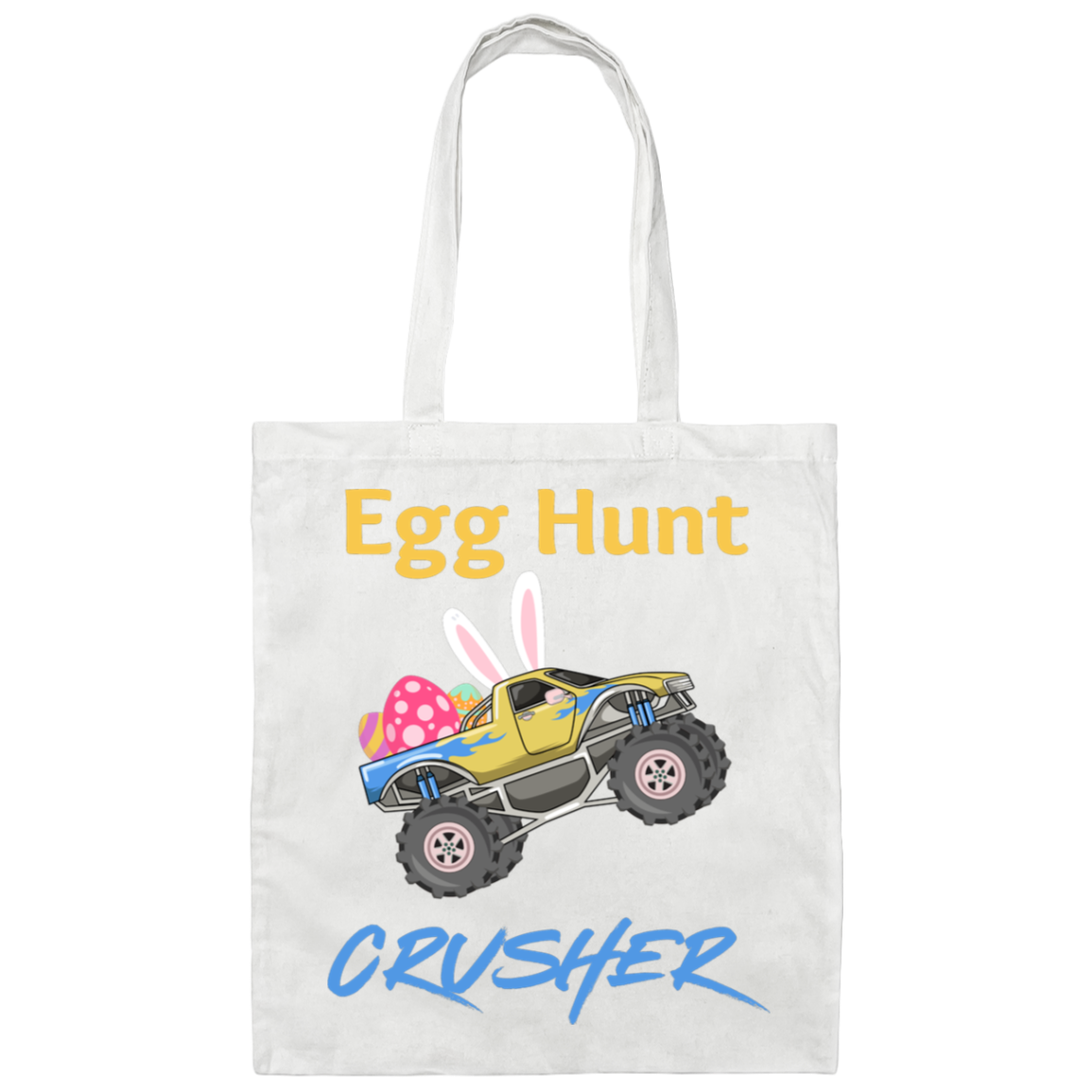 Egg Hunt Crusher Canvas Tote Bag
