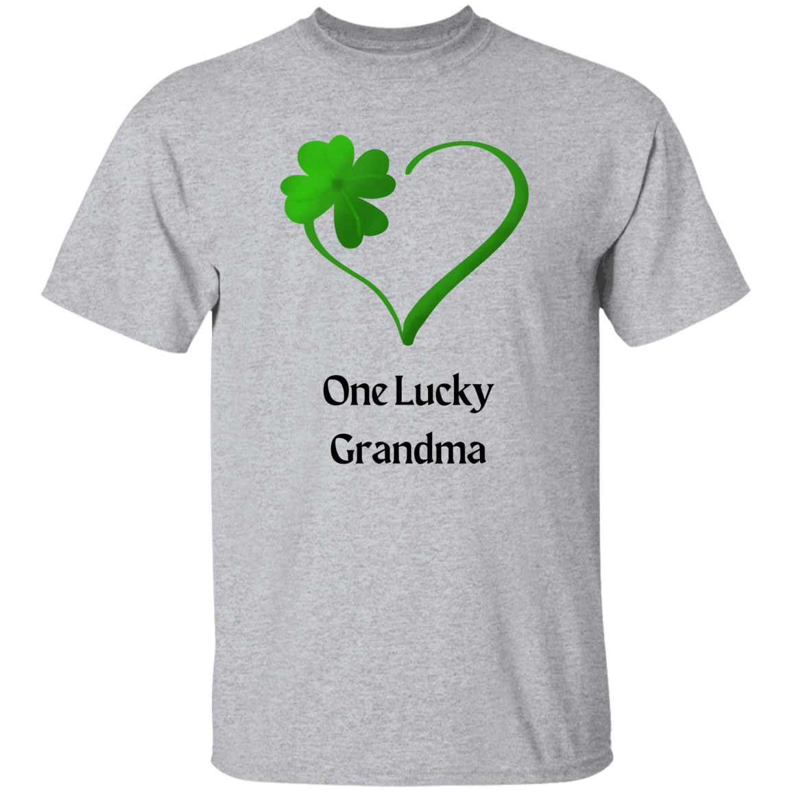 Lucky Grandma Shamrock Heart T-Shirt