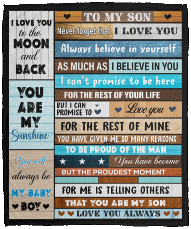 Son Block Style Message Blanket