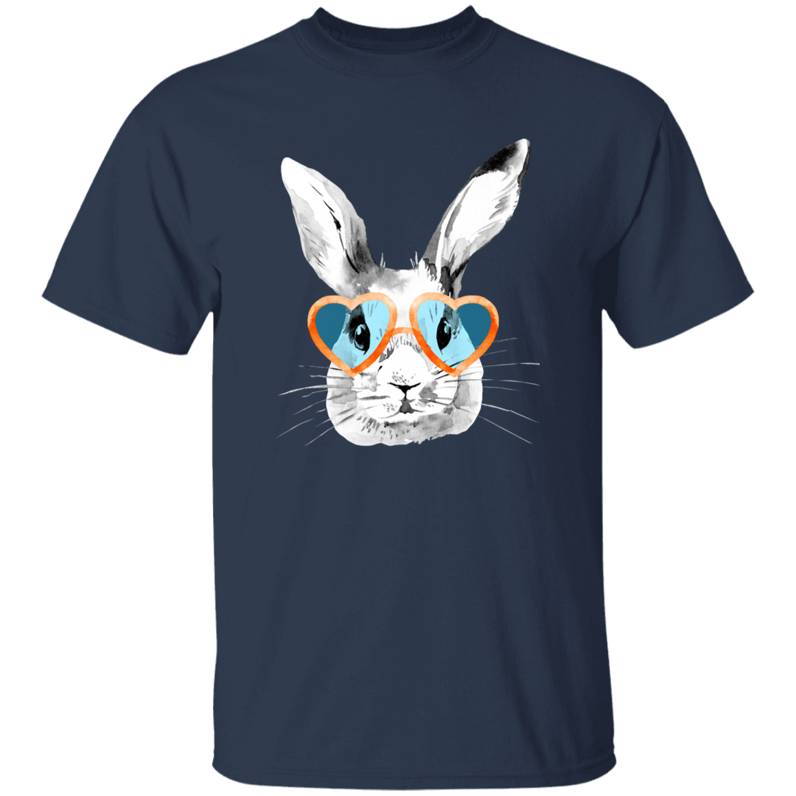 Heart Glasses Bunny Youth 5.3 oz 100% Cotton T-Shirt