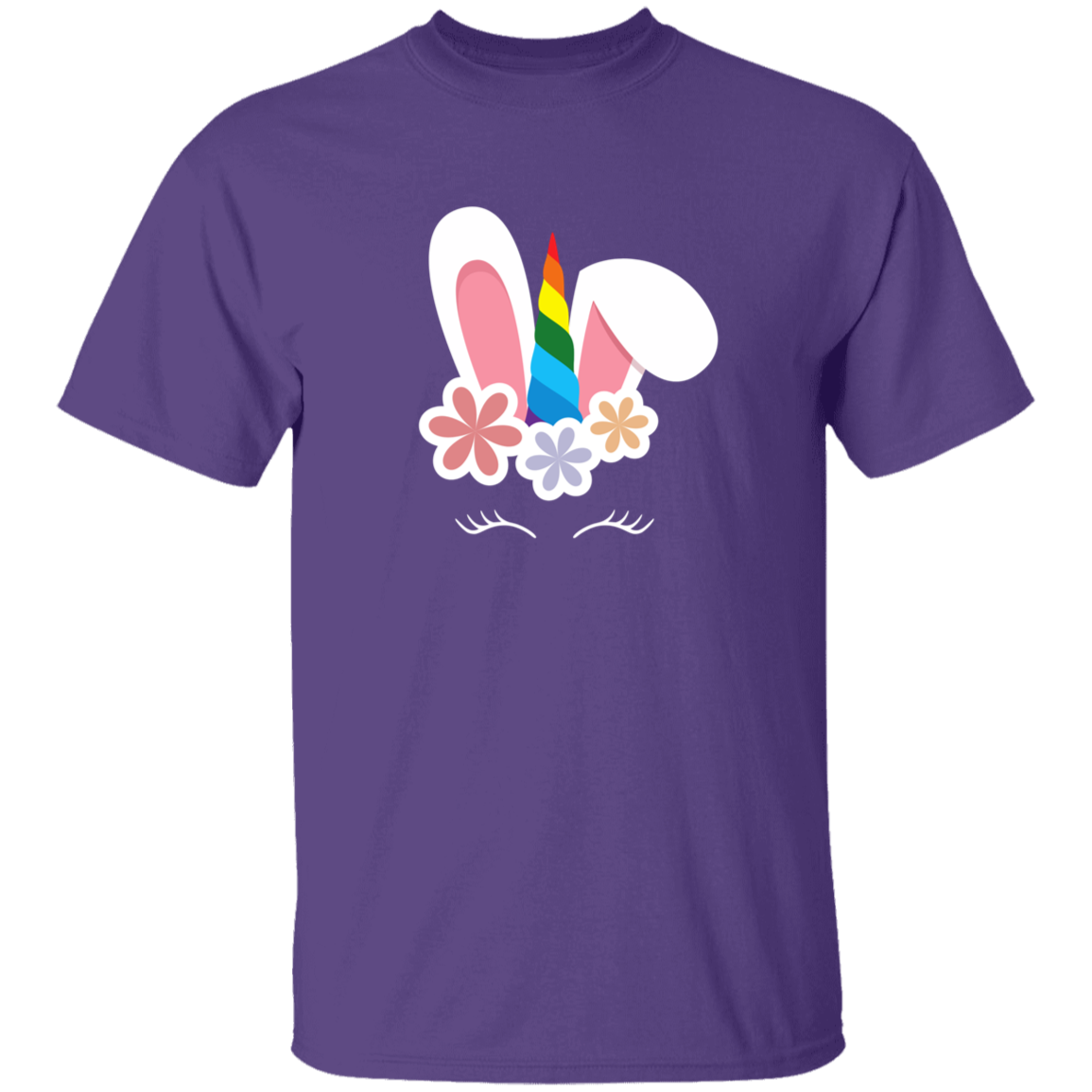 Unicorn Bunny 1 Youth 5.3 oz 100% Cotton T-Shirt