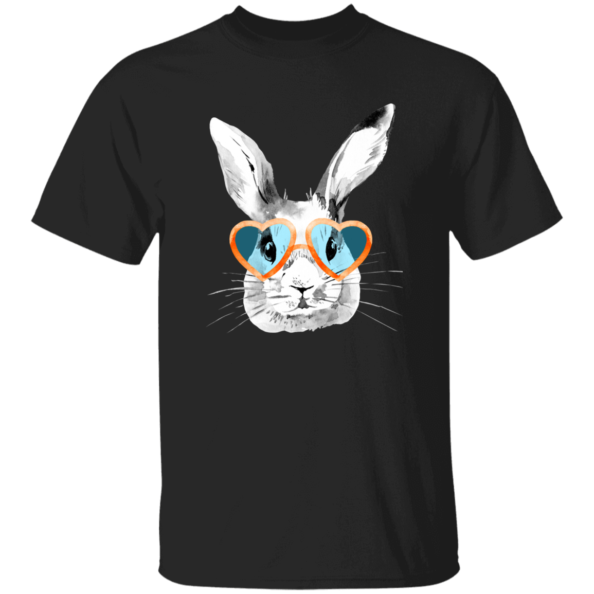 Heart Glasses Bunny Youth 5.3 oz 100% Cotton T-Shirt