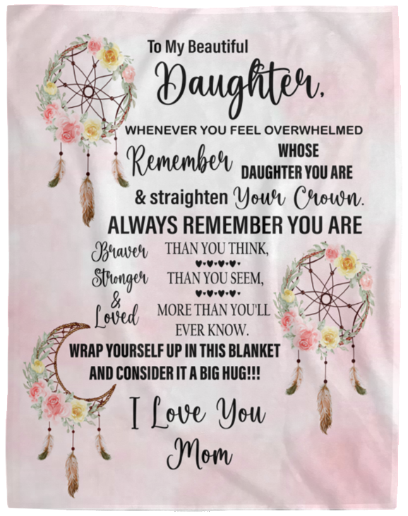 Daughter Dreamcatchers Cozy Plush Fleece Blanket
