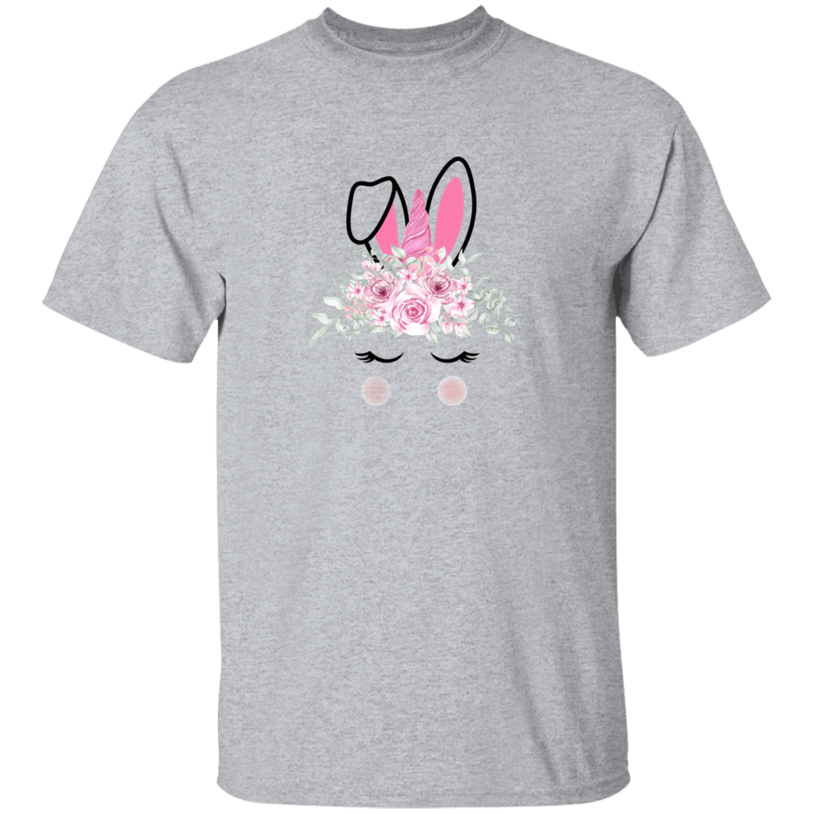 Unicorn Bunny 2 Youth 5.3 oz 100% Cotton T-Shirt