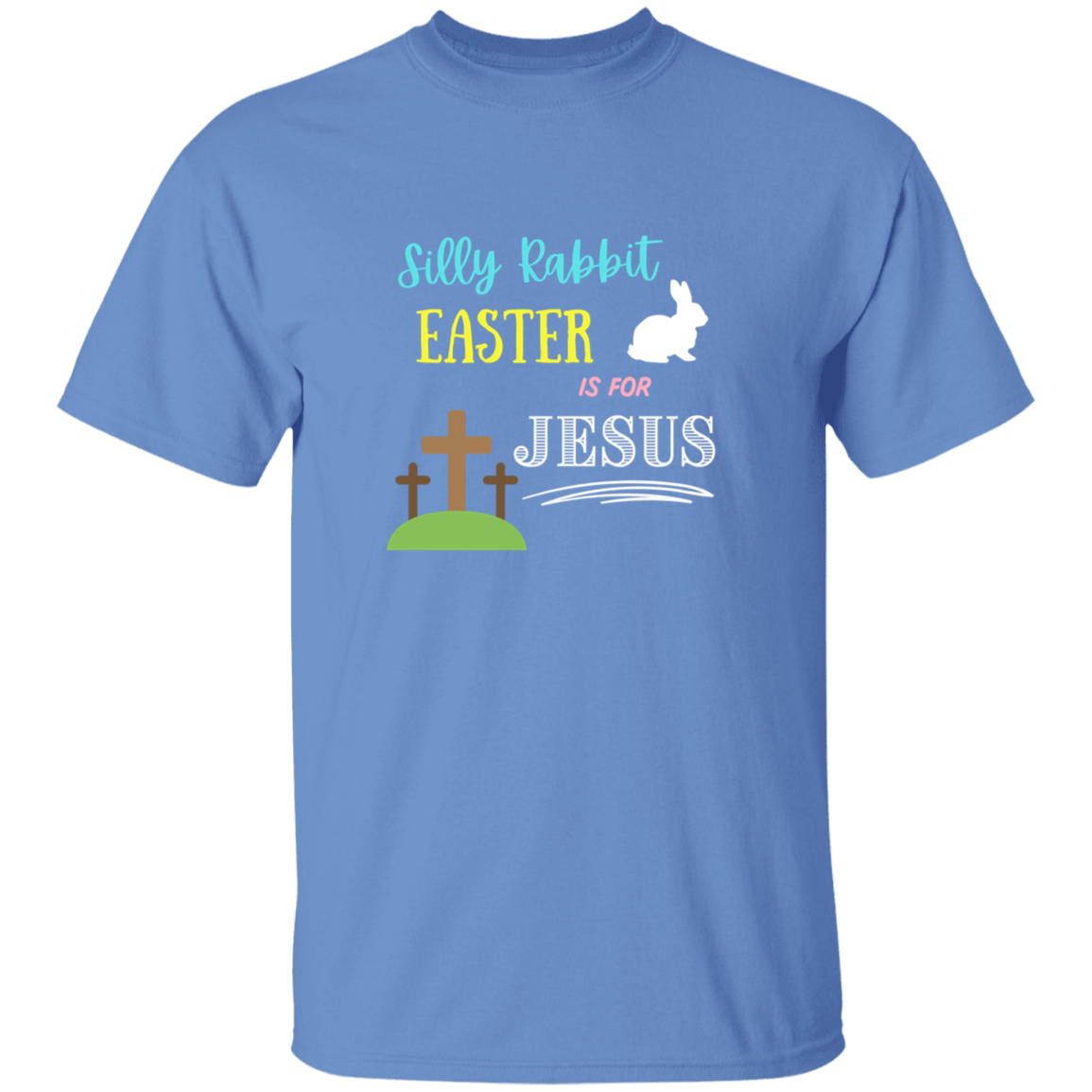 Silly Rabbit Easter is for Jesus Youth 5.3 oz 100% Cotton T-Shirt