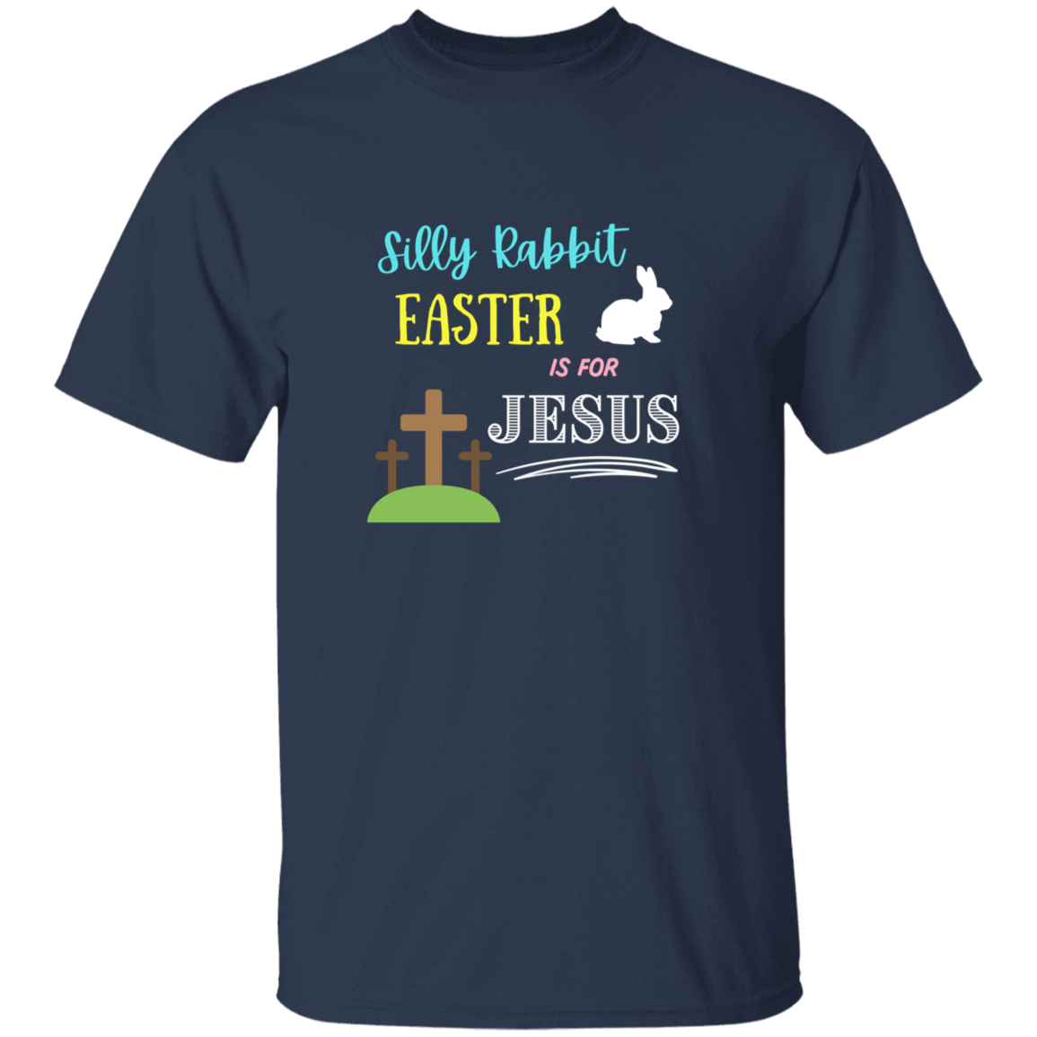 Silly Rabbit Easter is for Jesus Youth 5.3 oz 100% Cotton T-Shirt