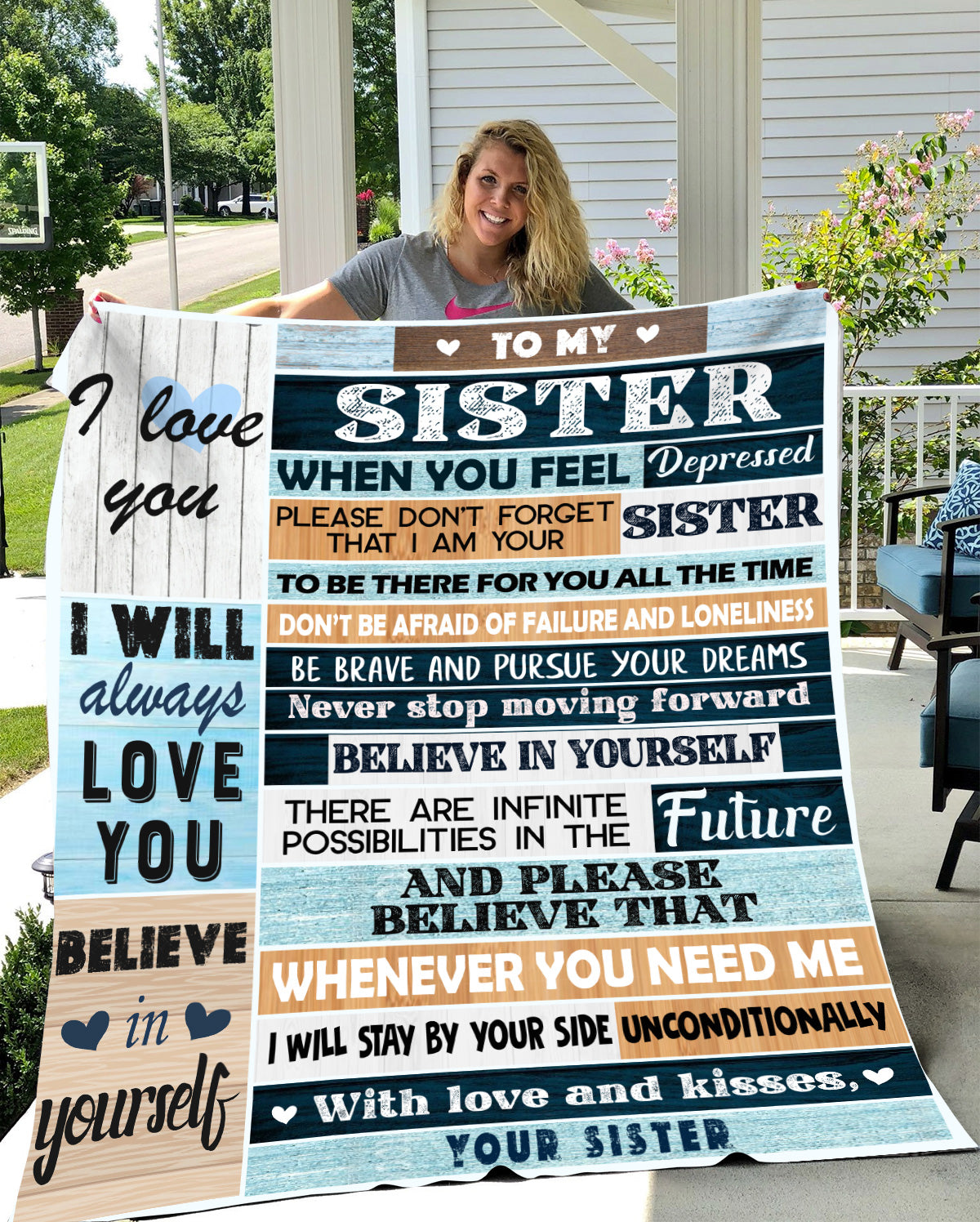 Sister Cozy Fleece Blanket