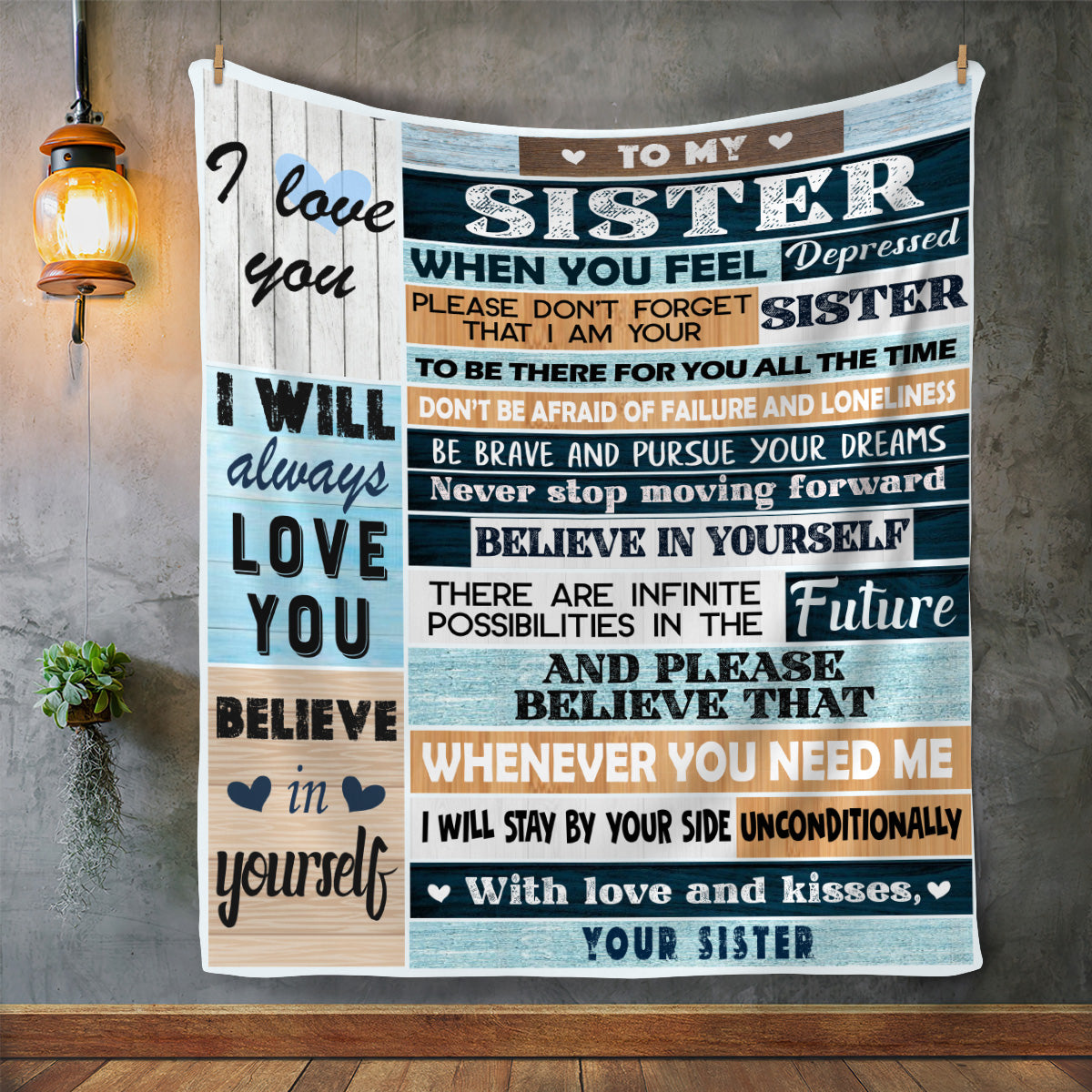 Sister Cozy Fleece Blanket