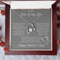 Love of my Life Valentine's Forever Love Necklace