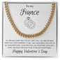 Fiance Valentine's Cuban Link Chain