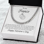 Fiance Valentine's Cuban Link Chain