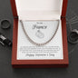 Fiance Valentine's Cuban Link Chain