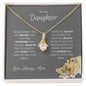 To Daughter from Mom Lioness Necklace