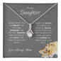 To Daughter from Mom Lioness Necklace