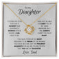 Daughter from Dad Proud Love Knot Necklace