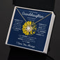 Granddaughter Sunflower Butterfly Love Knot Necklace
