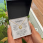 Daughter from Dad Proud Love Knot Necklace