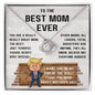 Best Mom Mother's Day Wall Love Knot Necklace