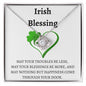 Irish Blessing Love Knot Necklace