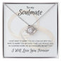 Soulmate Countdown to "I do" Love Knot Necklace