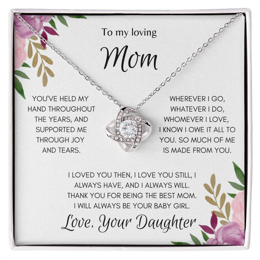 Daughter Love Knot Necklace