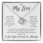 My Love Forever & Always Love Knot Necklace