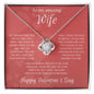 Amazing Wife Valentine's Love Knot Necklace