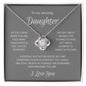 Amazing Daughter Love Knot Necklace