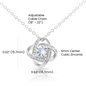 Soulmate Countdown to "I do" Love Knot Necklace