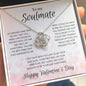 Soulmate Valentine's Love Knot Necklace